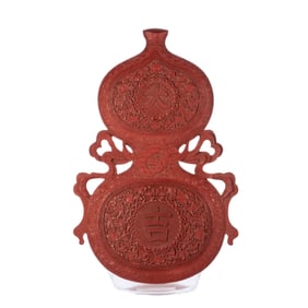 A piece of Qing Dynasty red auspiciousness