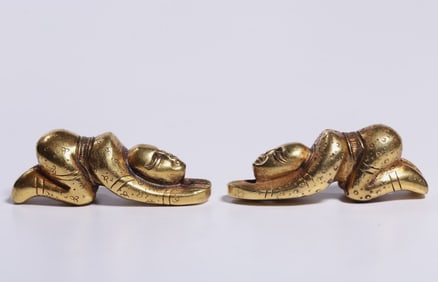 A pair of war Han pure gold meets a nobleman