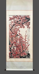 A picture of Guan Shanyue's red plum