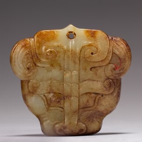 A piece of ancient jade jade wall