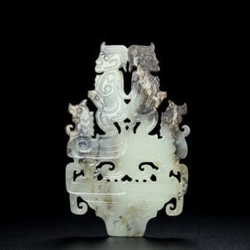 A piece of ancient dragon jade