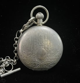 A double-open pocket watch