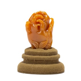 A Qing Dynasty Tian Huang Buddha hand ornament