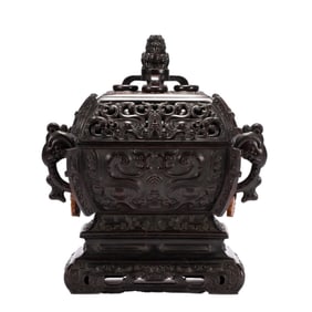 A piece of Qing Dynasty rosewood incense