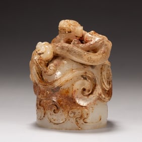 A piece of ancient jade seal