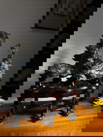 A piece of Qing Dynasty Lingbi stone study room research mountain study room mountain