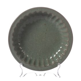 A piece of Song Dynasty Ru kiln plate