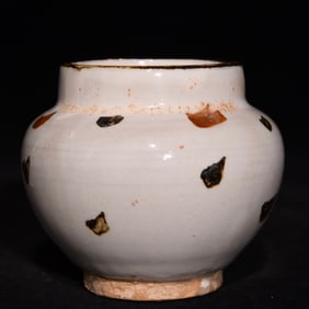 A Song Cizhou kiln pointillism jar