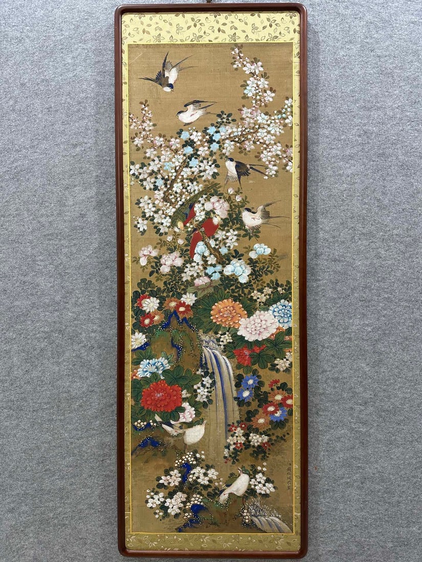 A work by Qian Weicheng: Qian Weicheng's work SIZE: Core: 41x124cm (The Dimensions Of All Batches Are Manually Measured.If You Need More Detailed Information, Please Contact Our Customer Service Before Bidding.)