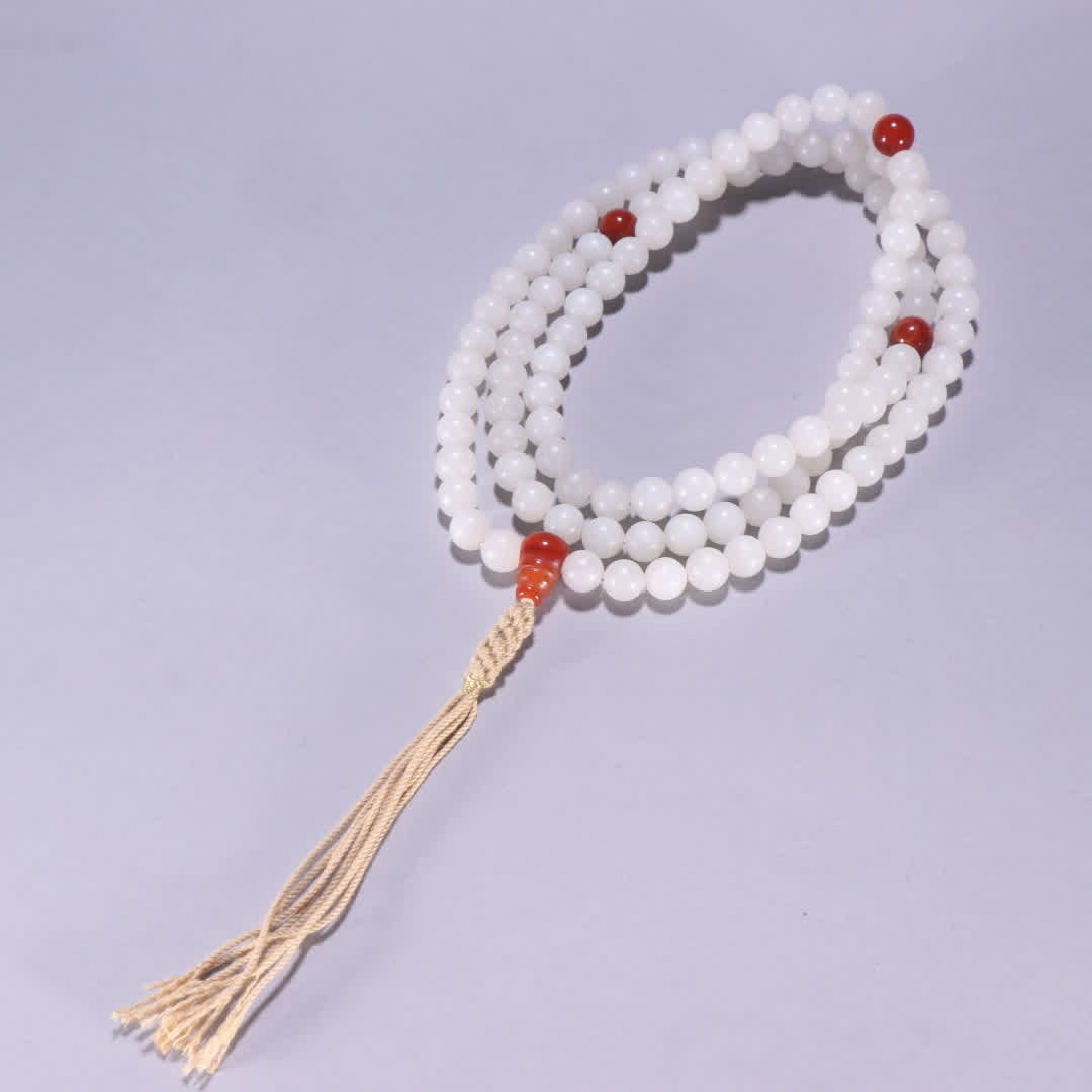 A piece of Qing Dynasty Hetian jade 108 Buddha beads (1 of 9)