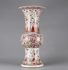 A colorful flower cup from the Ming Dynasty