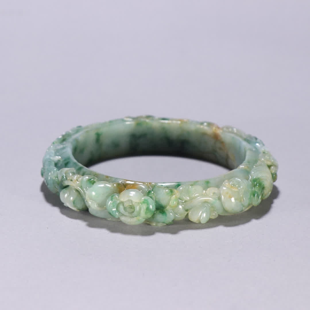 A jade phoenix pattern bracelet - 6