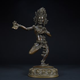Qing Dynasty bronze Vajra Haimu statue