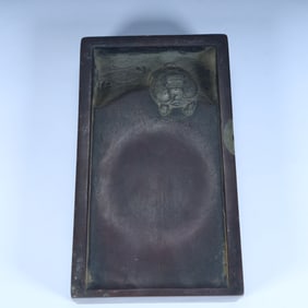 Qing Dynasty Laokeng Duanshi "Sea Dragon Turtle" copying hand inkstone