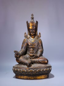 A Qing Dynasty agarwood lacquered nasturtium peanut master