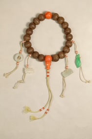 A court bead series - Qing Palace Agarwood Eighteen Sons Handheld