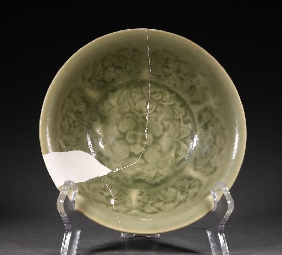 A fragment of the Yaozhou kiln in the Northern Song Dynasty: Fragments of the Yaozhou kiln of the Northern Song Dynasty SIZE: AAAA (The Dimensions Of All Batches Are Manually Measured.If You Need More Detailed Information, Please Contact Our Customer