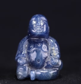 A sapphire carving of the Buddha