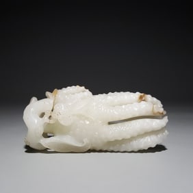 A Qing Dynasty Hetian jade Buddha hand