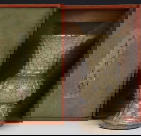 A Song Ge kiln beige glazed flower cup