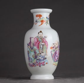 A clear pastel Fulu Shou three-star bottle