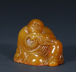 Qing Dynasty Tian Huangshi Arhat-shaped seal