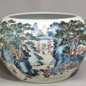 A tribute apple jar from Qianlong Baman in the Qing Dynasty