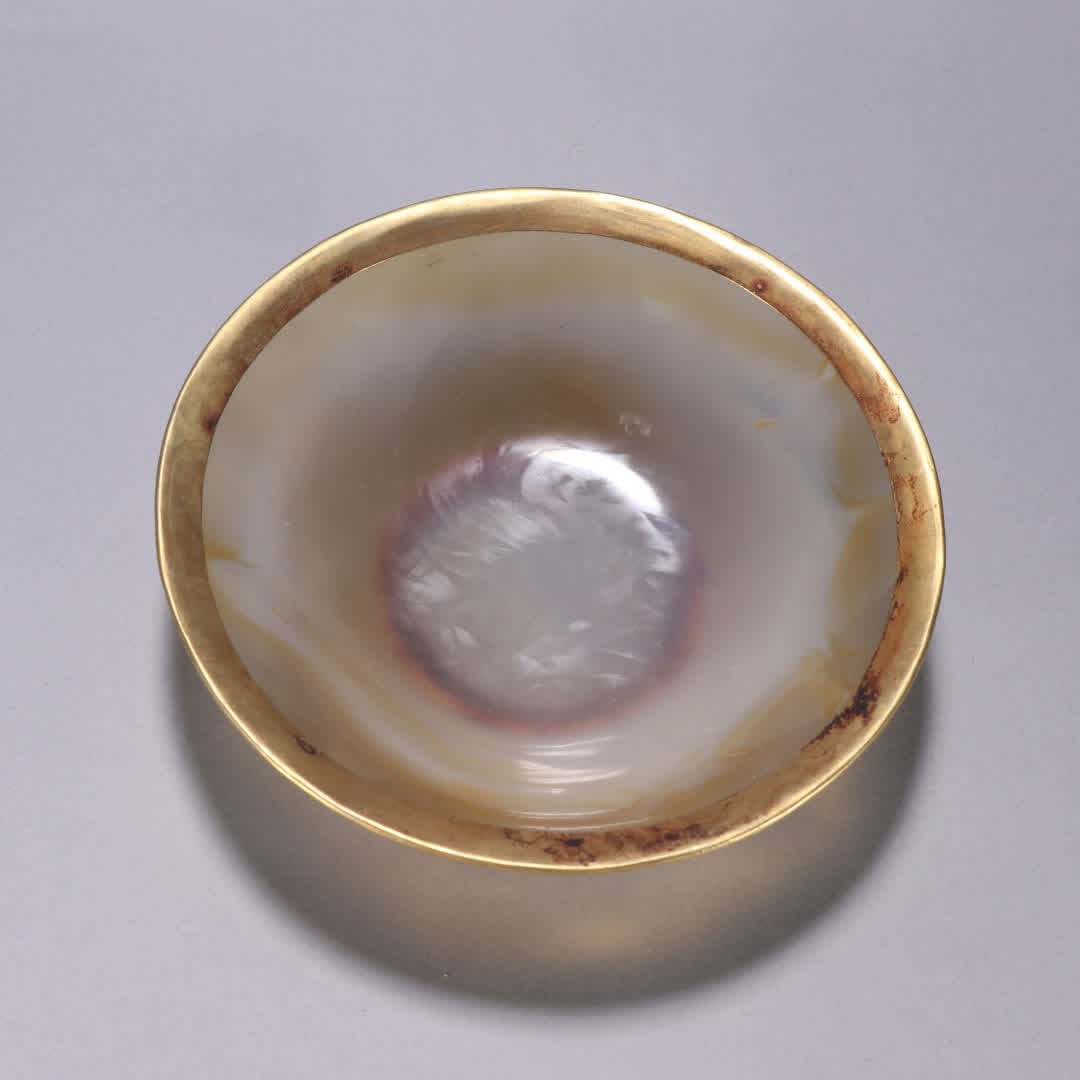 A piece of Liao gold agate gold-clad bowl (1 of 9)