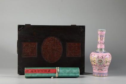 A spring vase of the treasure of the imperial view of the pastel pick-up flower jade pot