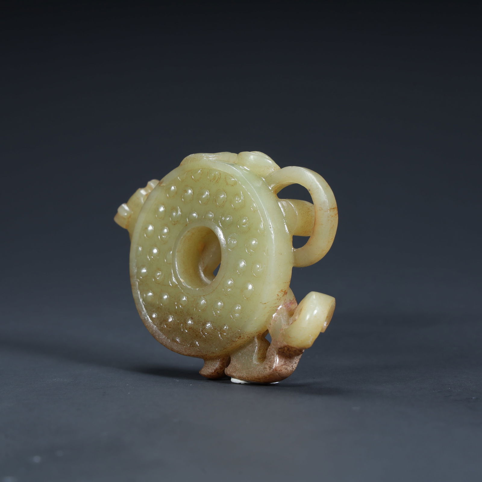 Qing Dynasty ancient jade dragon pattern pendant - 7