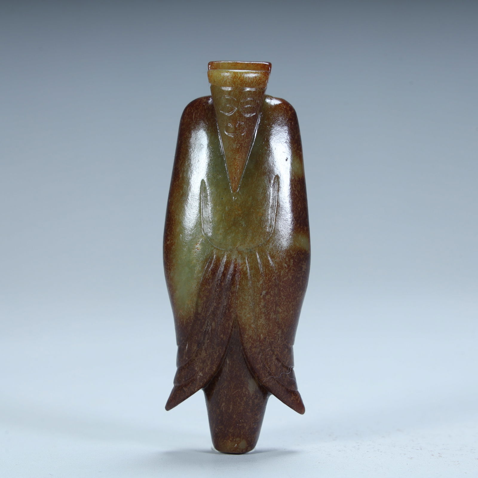 Qing Dynasty ancient jade Weng Zhong shaped ornament (1 of 13)