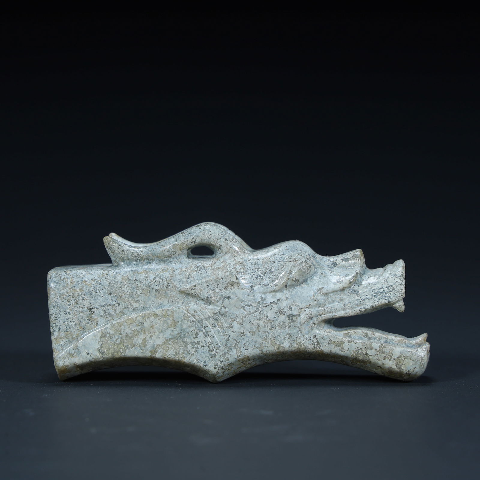 Late Neolithic (Hongshan culture) jade dragon head (1 of 10)