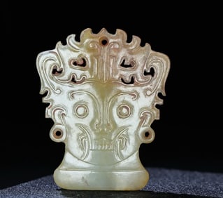 A Han Dynasty jade god ornament