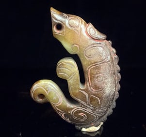 A Han Dynasty jade beast