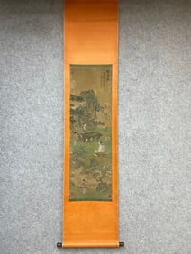 A landscape map of Zhao Mengfu
