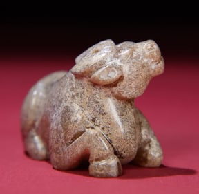 A piece of Han Dynasty jade cow handle
