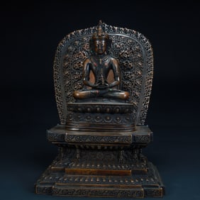 Qing Dynasty Tibetan Buddhist Infinite Life Buddha statue