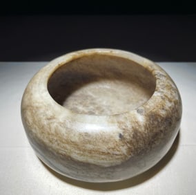 A Qing Dynasty Hetian jade brush wash