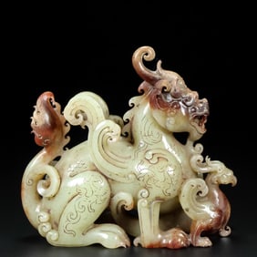 A jade beast of the Han Dynasty