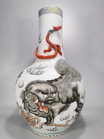 A piece of Qing Dynasty Tongzhi ink color Taishi Shaobao Tianqiu