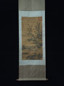 A picture of the two horses of Yu Zhiding in the Qing Dynasty