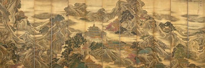 A landscape painting by Yuan Yao