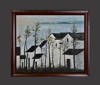 A picture of Wu Guanzhong's rural ancestral house