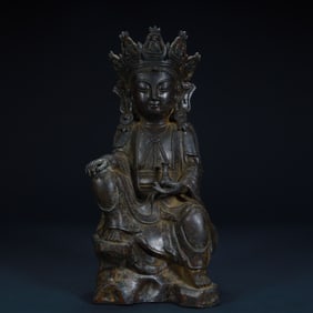 Ming Dynasty bronze Guanyin statue