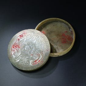 A Han Dynasty jade dragon pattern jade cover box ornament