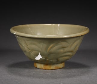 A fragment of a Yaozhou kiln bowl in the Northern Song Dynasty