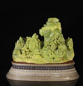 A late Qing Dynasty Xiuyu character Shanzi ornament