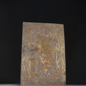 A silver-gilt character storyboard