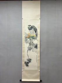 A picture of Liu Kuiling's paper pine eagle