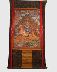 A Tibetan auspicious Tianmu thangka